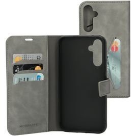 Mobiparts Classic Wallet Samsung Galaxy A34 Hülle Klapphülle Geldbörse - Granite Grey