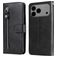 Mobigear Zipper iPhone 17 Pro Max Hülle Klapphülle Geldbörse - Schwarz