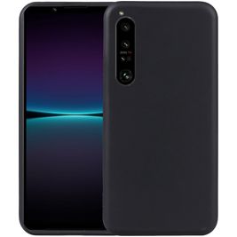 Mobigear Basics Sony Xperia 1 V Hülle Flexibles TPU Backcover - Schwarz