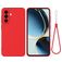 Mobigear Rubber Touch Samsung Galaxy A56 Silikon Backcover - Rot
