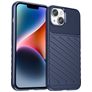 Mobigear Groove iPhone 15 Plus Hülle Flexibles TPU Backcover - Blau
