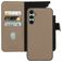 Mobiparts Samsung Galaxy A34 Hülle Echtes Leder Abnehmbare 2in1 Klapphülle Geldbörse - Taupe