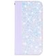 Mobigear Croco Glitter Motorola One Power Hülle Klapphülle Geldbörse - Weiß