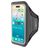 Mobiparts Comfort Fit Handyhalterung Joggen iPhone 17 Pro Sporthülle Neopren Sportarmband - Schwarz