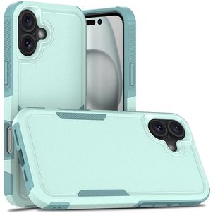 Mobigear Heavy Armor iPhone 16 Plus Hülle Hardcase Backcover Stoßfest - Grün
