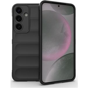 Mobigear Bumpy Samsung Galaxy S25 Plus Hülle Flexibles TPU Backcover - Schwarz