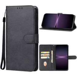 Mobigear Wallet Sony Xperia 1 V Klapphülle Portemonnaie - Schwarz