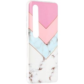 Mobigear Marble Xiaomi Mi 10 Hülle Flexibles TPU Backcover - Dreifarbig