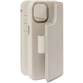 Decoded Detachable Wallet iPhone 15 Pro Max MagSafe Hülle Echtes Leder Abnehmbare 2in1 Klapphülle Geldbörse - Clay
