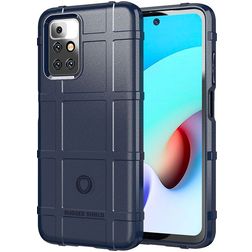 Mobigear Rugged Shield Xiaomi Redmi 10 4G Hülle Flexibles TPU Backcover Stoßfest - Blau