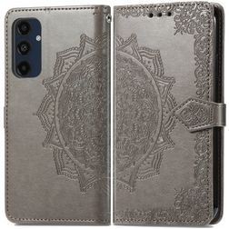 Mobigear Mandala Samsung Galaxy A16 Hülle Klapphülle Geldbörse - Grau
