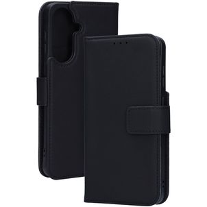 Mobiparts Wallet Samsung Galaxy A57 Hülle Echtes Leder Klapphülle Geldbörse - Schwarz