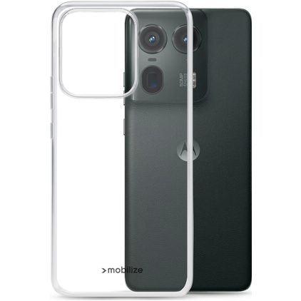 Mobilize Gelly Durchsichtig Motorola Edge 50 Ultra Hülle Flexibles TPU Backcover - Transparent