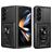 Mobigear Armor Ring Cam Slide Samsung Galaxy Z Fold 7 Hülle Hardcase Backcover Stoßfest mit Ringhalter und Kamera Slider - Schwarz