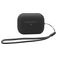 Mobigear Lanyard Apple AirPods Pro 2 Hülle Flexibles Silikon - Schwarz