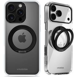 Mobilize 360 Rotating Ring iPhone 16 Pro MagSafe Hülle Hardcase Backcover mit Ringhalter - Schwarz