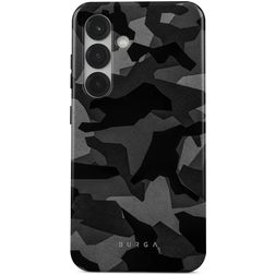 Burga Tough Samsung Galaxy S25 Hülle Hardcase Backcover Stoßfest - Night Black Camo