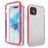 Mobigear Two-Layer iPhone 12 Pro Max Hülle Hardcase Backcover Stoßfest - Transparent / Rot