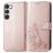 Mobigear Clover Samsung Galaxy A14 Hülle Klapphülle Geldbörse - Roségold