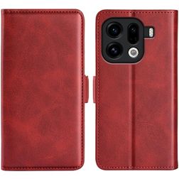 Mobigear Slim Magnet OPPO Find X9 Pro Hülle Klapphülle Geldbörse - Rot