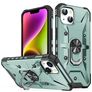 Mobigear Armor Ring iPhone 14 Plus Hülle Hardcase Backcover Stoßfest mit Ringhalter - Grün