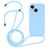 Mobigear Lanyard iPhone 14 Plus Silikon Handykette - Babyblau