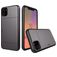 Mobigear Card iPhone 11 Hülle Hardcase Backcover Stoßfest mit Kartenhalter - Grau