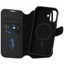 CARE by PanzerGlass Tango Two-in-One iPhone 16 MagSafe Hülle Abnehmbare 2in1 Klapphülle Geldbörse - Schwarz