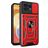 Mobigear Armor Ring Cam Slide Motorola Edge 40 Pro Hülle Hardcase Backcover Stoßfest mit Ringhalter und Kamera Slider - Rot