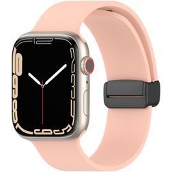 Mobigear Sport Mag Silikon Apple Watch Armband Magnetverschluss - 49/46/45/44 mm - Pink