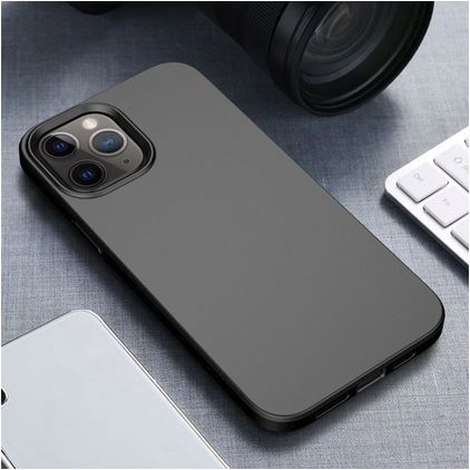 Mobigear Bio iPhone 12 Hülle Umweltfreundliches Backcover - Schwarz