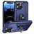 Mobigear Armor Ring iPhone 15 Pro Hülle Hardcase Backcover Stoßfest mit Ringhalter - Blau