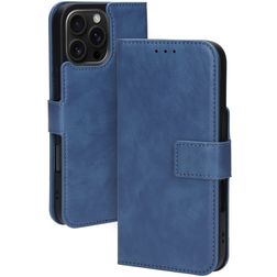 Mobiparts Classic Wallet MagSafe iPhone 16 Pro Max MagSafe Hülle Klapphülle Geldbörse - Steel Blue