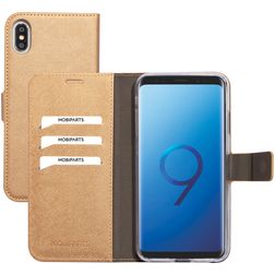 Mobiparts Saffiano Wallet iPhone XS Max Hülle Klapphülle Geldbörse - Copper