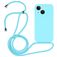 Mobigear Lanyard iPhone 14 Silikon Handykette - Blau