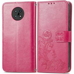 Mobigear Clover Nokia G50 Klapphülle Portemonnaie - Pink