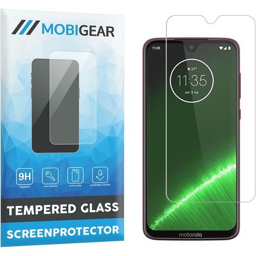 Mobigear Motorola Moto G7 Panzerglas Gehärtetes Glas Displayschutz - Hüllenfreundlich