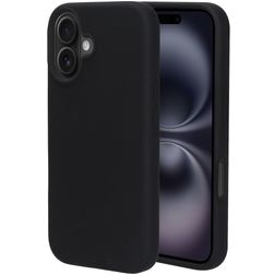 Mobiparts iPhone 16 Silikon Hülle Backcover - Schwarz