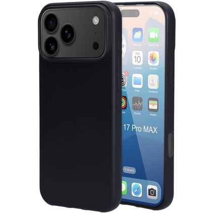 Mobiparts Classic iPhone 17 Pro Max Hülle Flexibles TPU Backcover - Schwarz