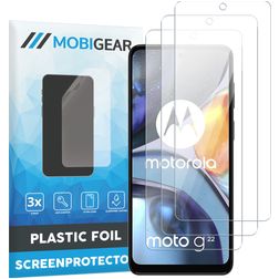 Mobigear Motorola Moto G22 Displayschutz Schutzfolie - Hüllenfreundlich (3er Pack)