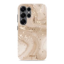 MIO Samsung Galaxy S25 Ultra MagSafe Hülle Hardcase Backcover - Gold Marble