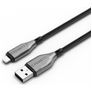 Cygnett Armoured USB-A auf Apple Lightning Kabel MFI 1 m - Schwarz