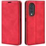 Mobigear Retro Slim HONOR 70 Hülle Klapphülle Geldbörse - Rot