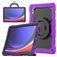 Mobigear RingGuard Samsung Galaxy Tab S10 Ultra Hülle Kunststoff / Silikon Backcover + Stylus-Halter + Schultergurt + Ständer - Lila