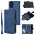 Mobigear Zipper iPhone 12 Pro Hülle Klapphülle Geldbörse - Blau