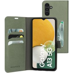 Mobiparts Classic Wallet Samsung Galaxy A13 5G Hülle Klapphülle Geldbörse - Stone Green