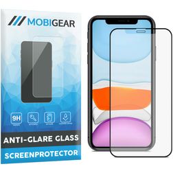 Mobigear Premium iPhone 11 Pro Max Panzerglas Gehärtetes Glas Displayschutz Anti-Glare - Hüllenfreundlich - Schwarz