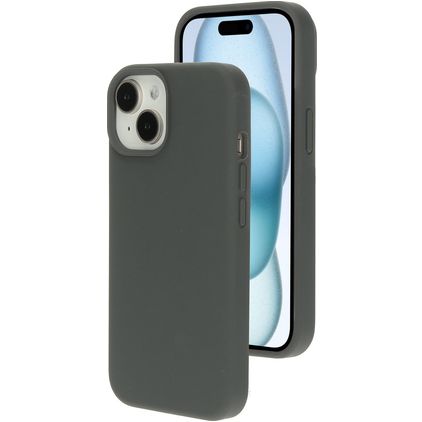 Mobiparts iPhone 15 Silikon Hülle Backcover - Urban Grey