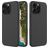 Mobigear Rubber Touch iPhone 16 Pro Silikon Hülle Backcover - Schwarz