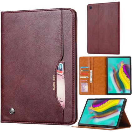 Mobigear Business Samsung Galaxy Tab A 10.1 (2019) Hülle Klapphülle - Weinrot